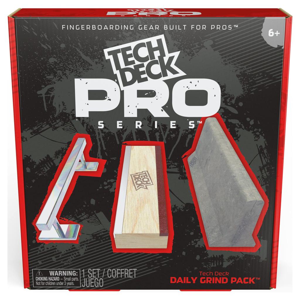 Tech Deck TECH DECK PRO SERIES DAILY GRIND PACK Фингерборд Скелет Пальца Секция