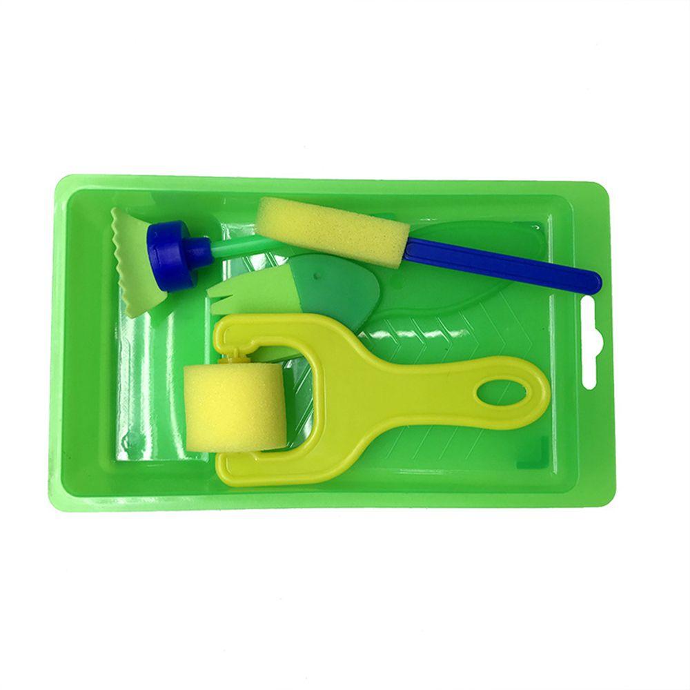 Дети Малыш Дети Кисть для рисования Детские Кисти для рисования Губка Цветочный узор Детский инструмент для рисования