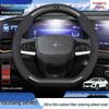 Чехол на руль Changan Oshan для Cosai/3/5/Pro/X5/X7/PLUS/Z6 - Кожа с карбоновым рисунком, Всесезонная накладка на руль.