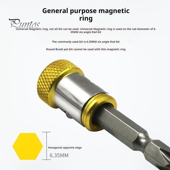 2/3/4 шт. магнитные кольца с головкой отвертки, противоударные высокоточные многоразовые намагничивающие кольца, магнитные держатели для колец с винтами, бытовые инструменты