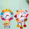 New Handmade DIY Clock Toys Arts Crafts Hour Minute Second Children Cognition Clocks Toys for Kids Manual Gifts