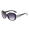 Fashion Women Men Double Ring Decoration Shades Sunglasses Integrated UV Glasses