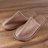 1 Pair Men Disposable Slippers Portable Folding Travel Slipper Party Home Guest Indoor Slippers Unisex Closed Toe Shoes