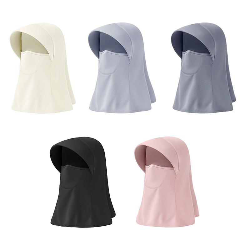 1 шт. защитная маска для лица простая интегрированная всеобъемлющая дышащая наружная солнцезащитная шапка для защиты шеи вискозная нить