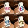 Модный Прозрачный Чехол Fashio SS Six Seven 67 для Samsung Galaxy A71, A70, A52, A51, A40, A30
