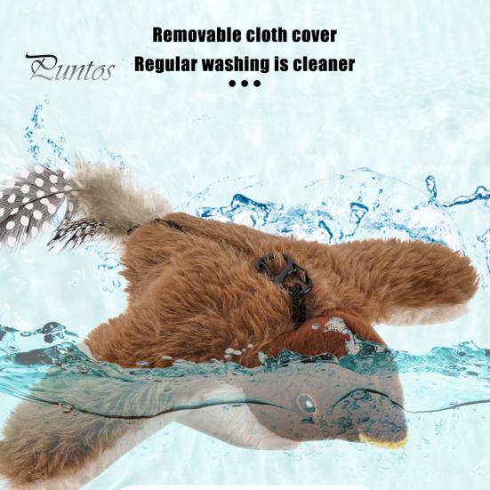 Игрушка для кошек USB перезаряжаемая электрическая имитация птицы с кошачьей мятой плюшевая летающая птица с реалистичным щебетанием для упражнений для котят