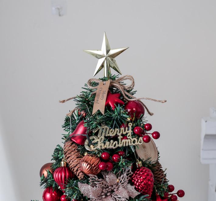 JC Mini Christmas Tree Lights PVC Material Home Decorations Dining Table Countertop Display Corporate Holiday Atmosphere