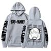 Смешные аниме Spy X Family Anya Forger Kawaii Hoodies Fashion Streetwear Harajuku Black And White Graphics Winter warm Sweatshirt