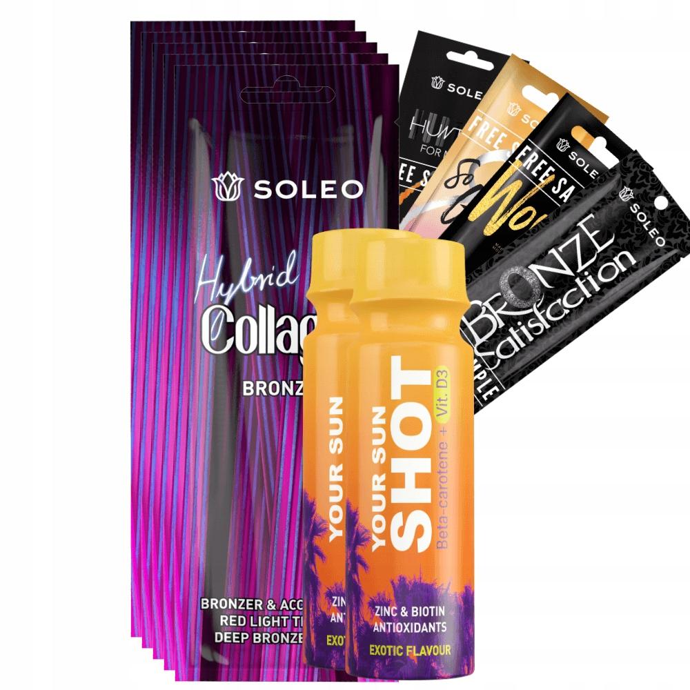 Soleo Collagen Hybrid 5x15ml Tanning Bronzer + Freebies