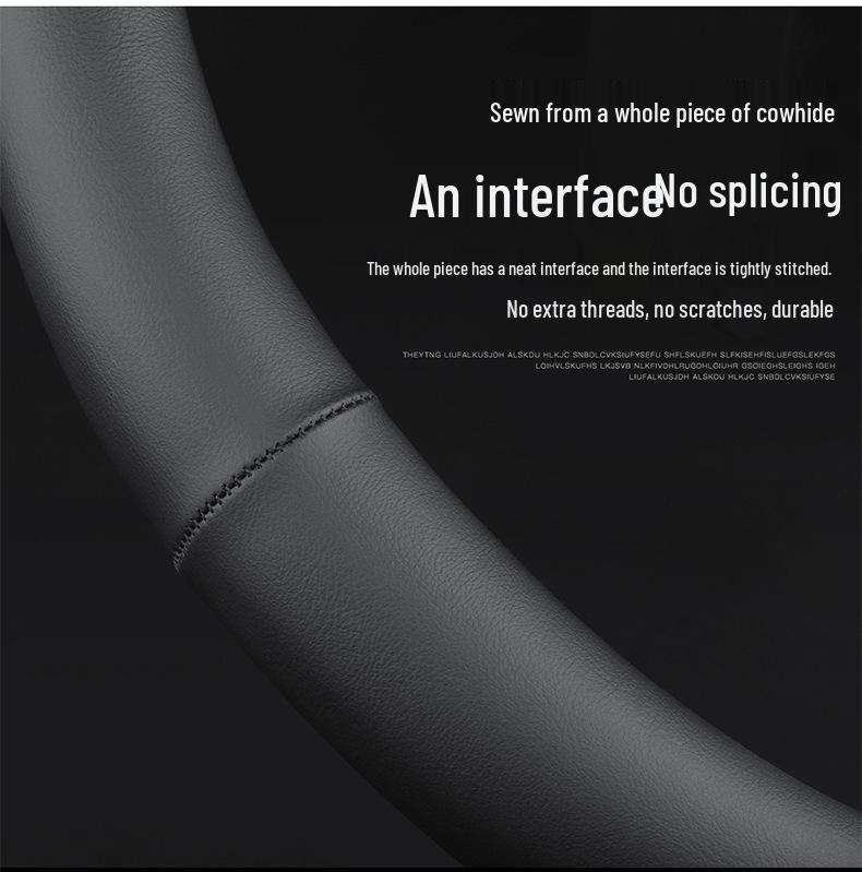 Чехол на руль Toyota Levin Hybrid из натуральной кожи - Универсальный всесезонный ультратонкий автомобильный аксессуар