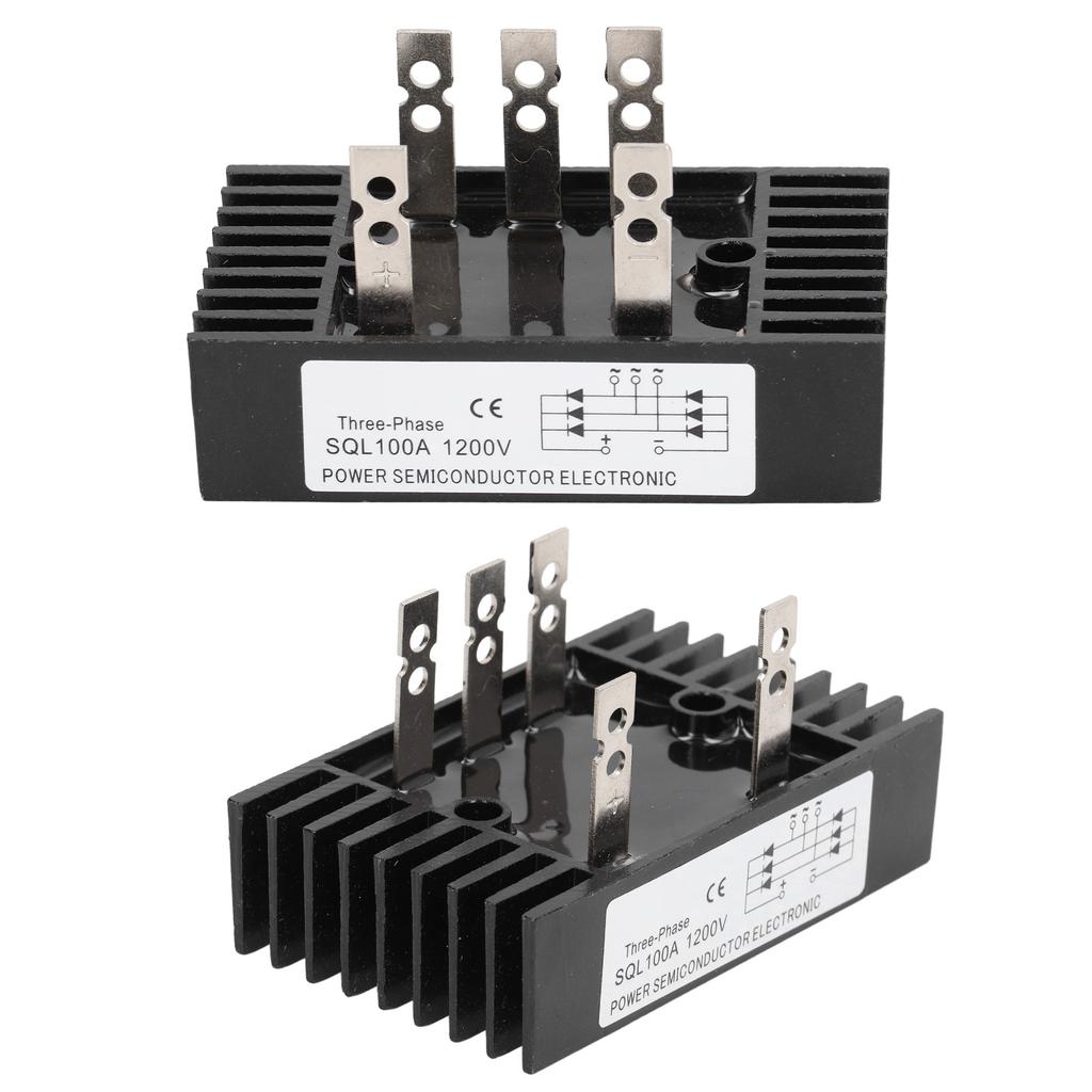 Высокомощный выпрямительный диодный мостовой регулятор напряжения 3 фазы 100A 1200V модуль с радиатором