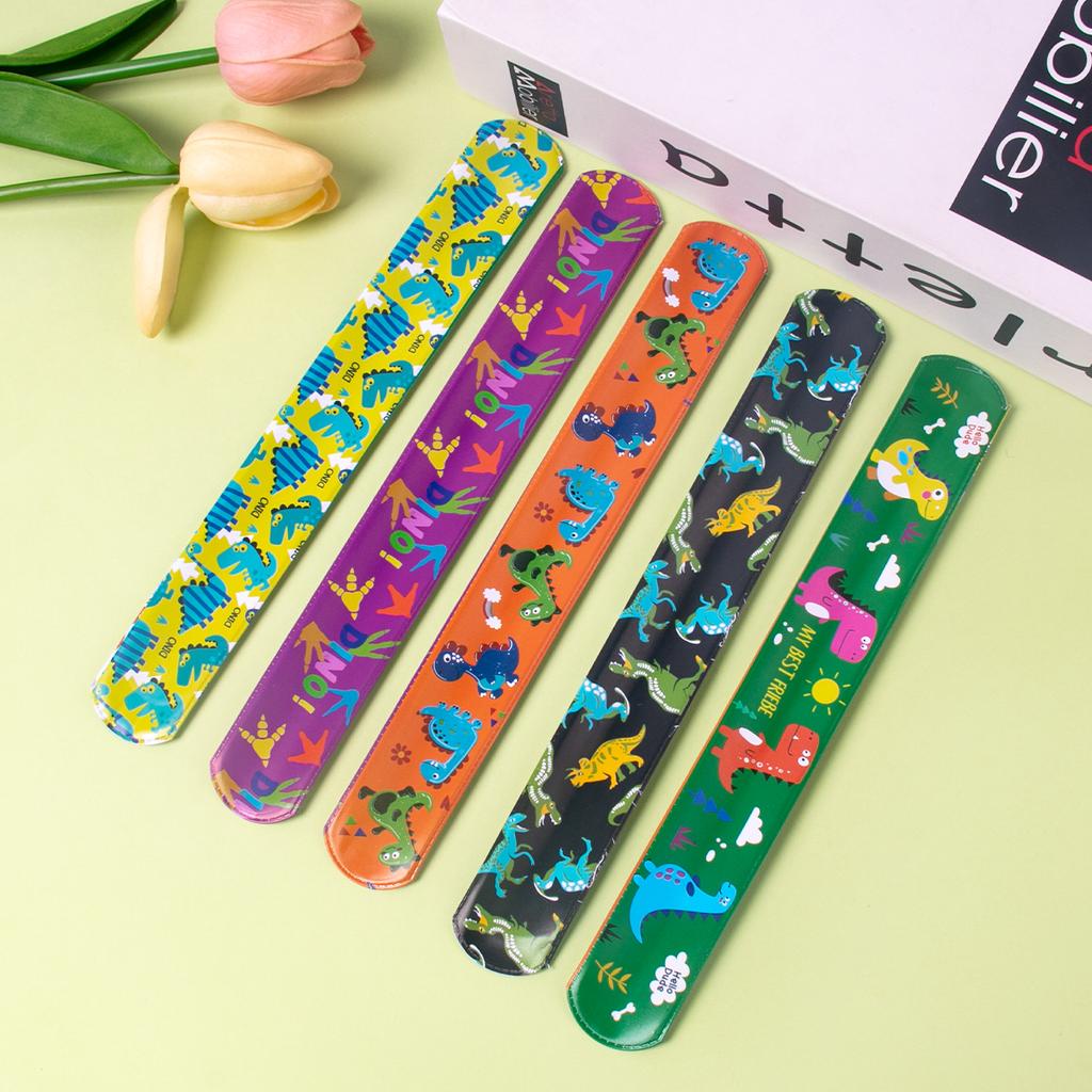 10 шт. Мультяшный единорог, хлопающий круг, русалка, динозавр, животные, браслеты для пощечины, детские игрушки для вечеринки по случаю дня рождения, подарки на детскую вечеринку, сувениры