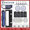 ECOVACS T50 PRO OMNI /T50PRO / T50 OMNI Robot Vacuum Spare Parts Main Side Brushes Mop Cloths HEPA Filters Dust Bags Accessories