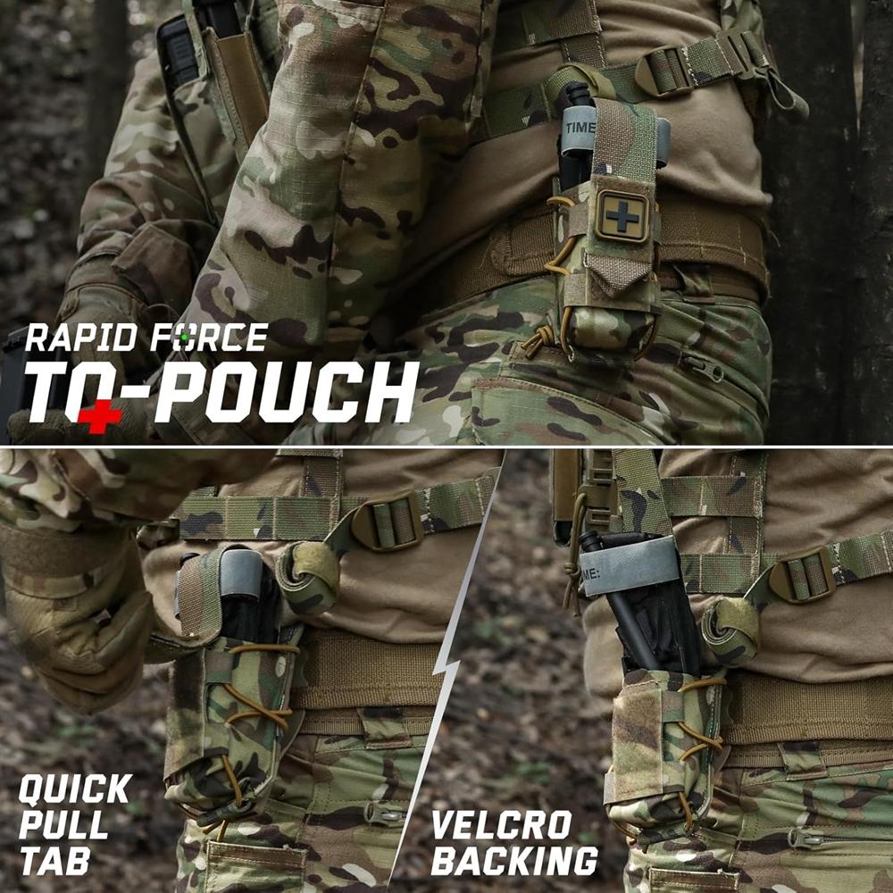 Подсумок MOLLE для жгута IFAK TQ-держатель Медицинская подсумка Кобура Аптечка Крест-патч/Эластичный шнур с жгутом