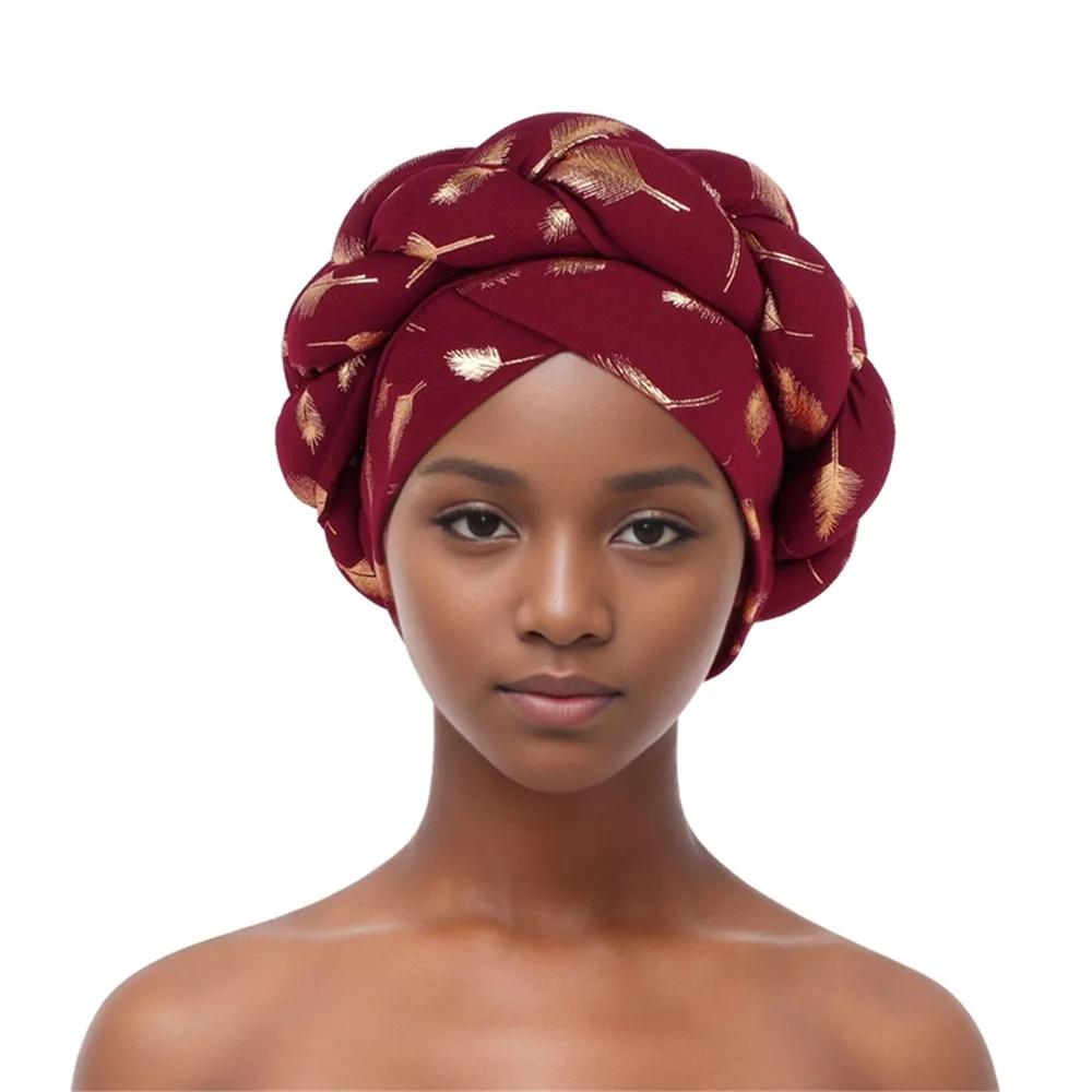 Fashion Women Braid Head Wraps Headscarf Bonnet