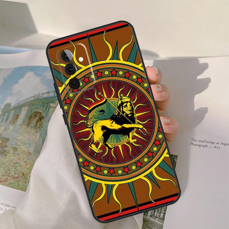 Rastafarian Lion Case For Samsung Galaxy A13 A33 A53 A34 A54 A14 A15 A16 A26 A36 A56 A12 A32 A52 A06 A35 A55