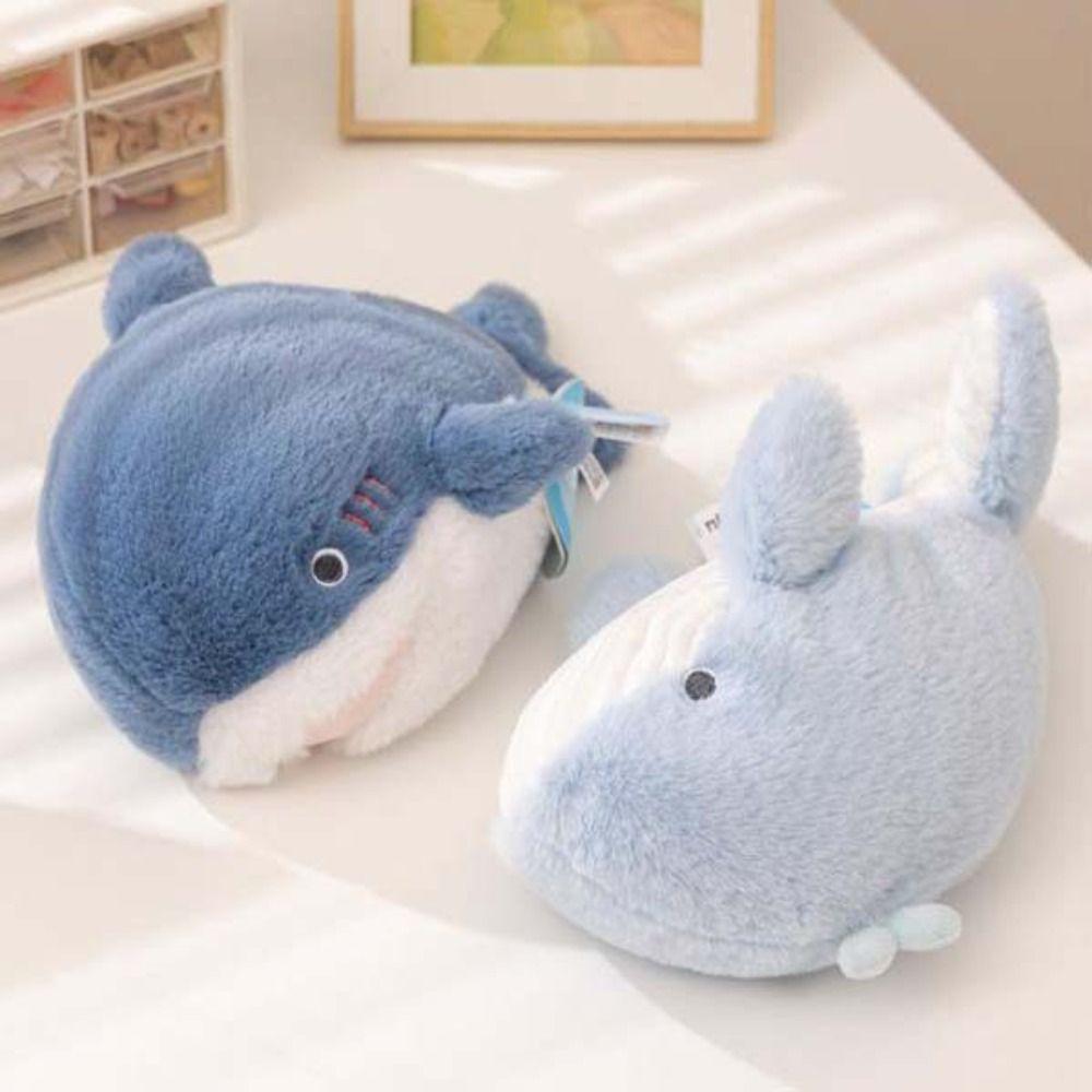 Simulation Animals Shark Toys Cartoon Whale Plush Toy Sea Stuffed Plush Doll Christmas Toy