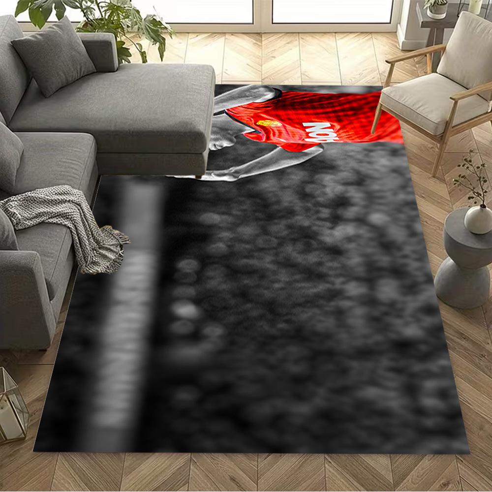 Zinedine Zidane Press Conference Area Rug Perfect for Game Room Kitchen Dining Room Balcony Anti-slip Rug Office home decor Perfect Gift for Women/Men