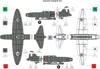 VALOM Масштаб 1/72 Итальянский экспериментальный реактивный самолет Caproni Campini N1, вымышленная боевая спецификация Пластиковый набор CV72086