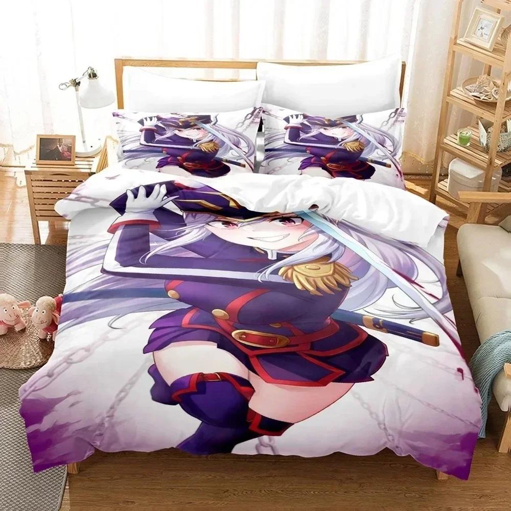 Bed Sheet Set Mato Seihei No Slave Bedding Set Printed With Pillowcase Duvet Cover Soft Queen King Size Bedclothes Home