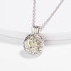 Tree Shape Pendant Charm Necklace Openable Luminous Stone Hollow Women Necklace Jewelry Accessory