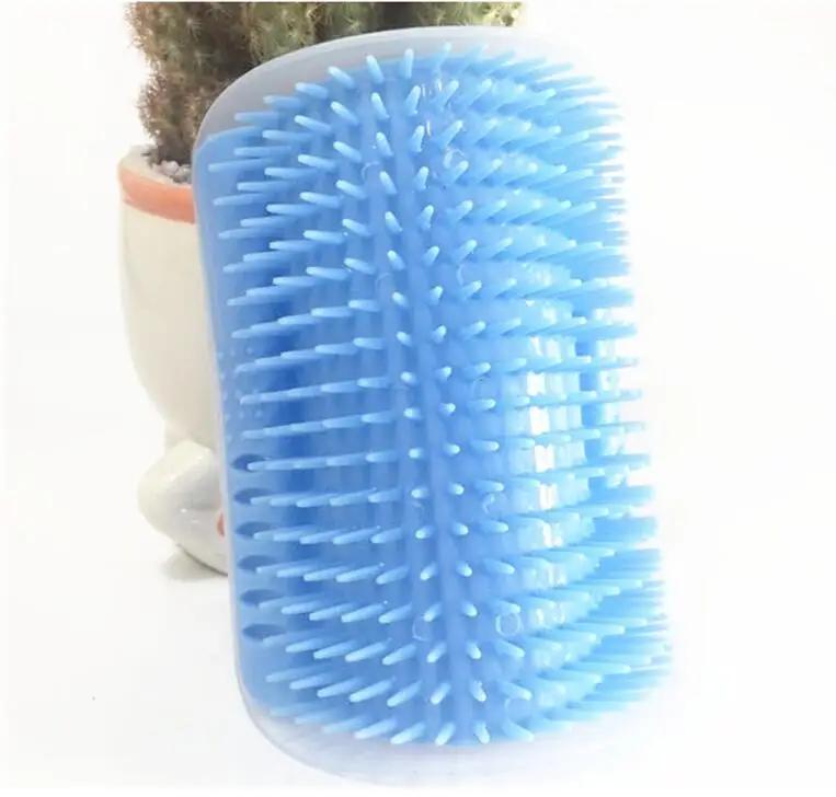 Машинка для самостоятельного ухода за кошками с кошачьей мятой, мягкая угловая массажная щетка для кошек, расческа для кошек, растирает лицо щекочущей расческой, товары для ухода за домашними животными