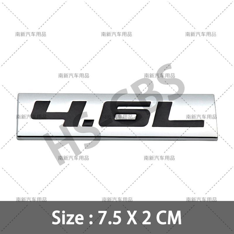 fsbn3 3D Metal 4.0L 4.6L 4.7L 5.0L 5.3L 5.7L Car Rear Trunk Emblem Badge For Jepp Dodge Volvo Ford Cadillac Chevrolet Honda Toyota