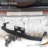 Toyota FJ Cruiser Prado Модифицированный Крюк для Буксировки Прицепа Кронштейн Голова Тигра