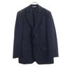 Wool Blend Long Sleeve Tailored Jacket Navy Men's Used