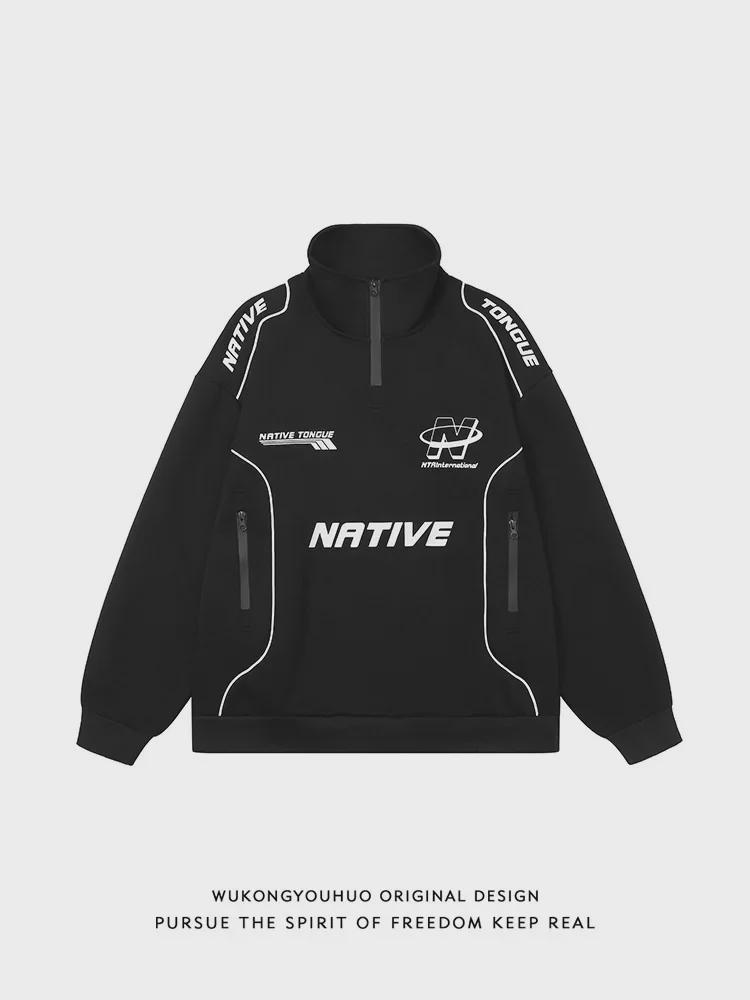 Унисекс Ретро High-Street Мотоциклетный Гоночный Свитшот – Весна/Осень Мода