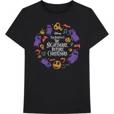 Nightmare Before Christmas Футболка унисекс для взрослых с персонажами из хлопка