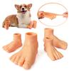 1 пара креативных милых крошечных кукольных ножек, забавные маленькие пальчики, новинка, игрушки-дразнилки для собак, имитация ножек, игрушки для домашних животных, товары для животных