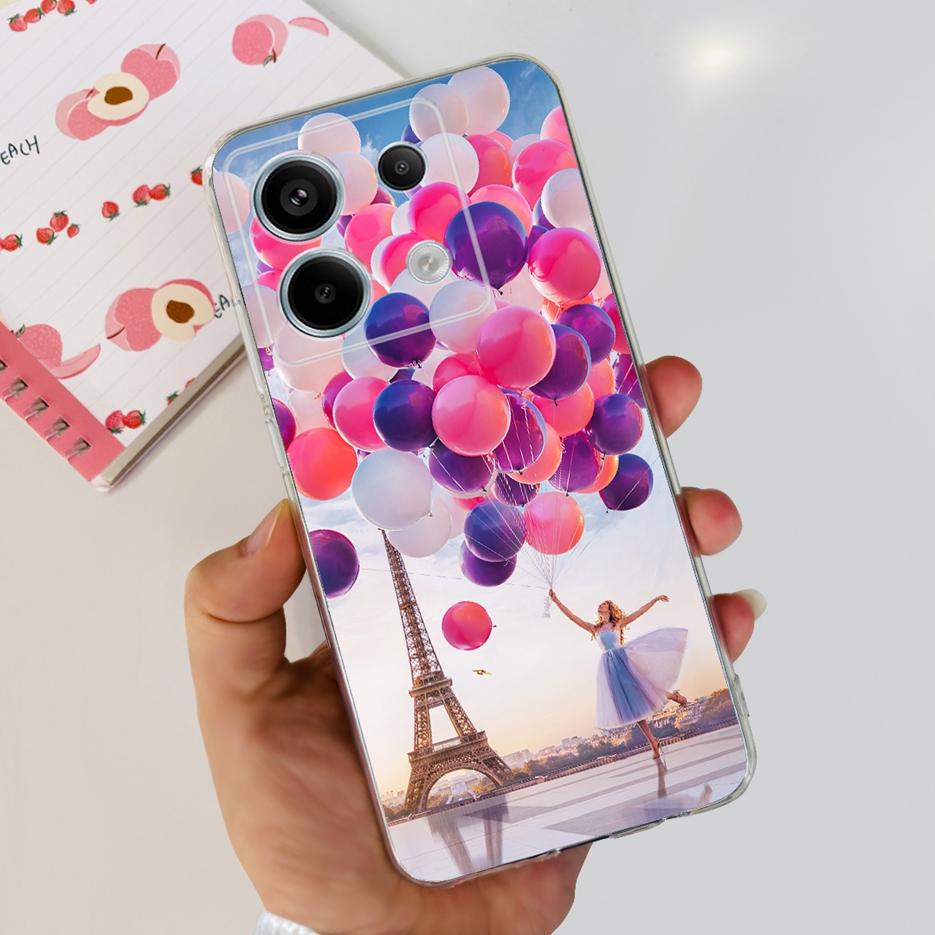 For Xiaomi Poco X6 Pro 5G Case Cute Cat Butterfly Painted Cover Soft Silicone Phone Case For Xiaomi Poco X6 Pro PocoX6 5G Fundas