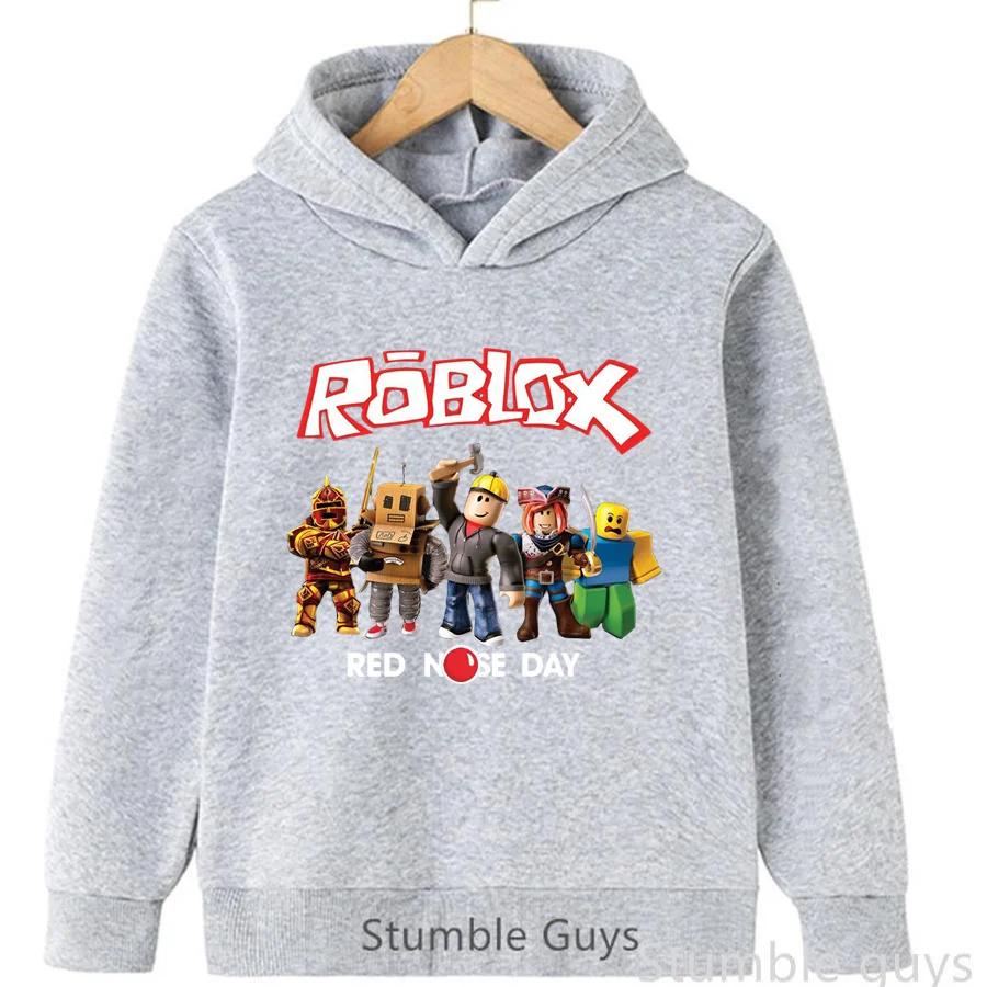 Толстовка Roblox для детей с капюшоном, толстовка с принтом Roblox World, модная теплая одежда для мальчиков и девочек