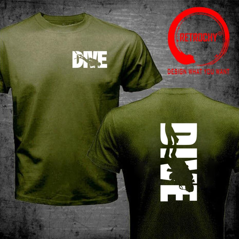 Funny Design Scuba Dive Diver Diving front Print Shirt Unisex Fashion Trendy Casual Clothing Stylish Tops Tee Shirt Leisure Tshirt