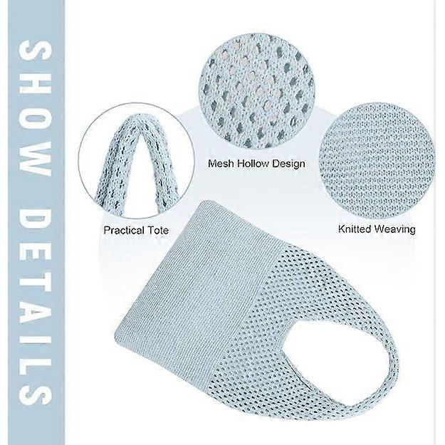 Women Retro Summer Hobo Bag Mesh Hollow Tote Bag trendy Flower Knitted Shoulder Bags Casual Beach Purse Blue