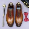 Leather Shoes Men's Genuine Leather Dress Business Whole Leather Oxford Shoes High-end Genuine British Shoes