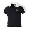 Polo Shirt Short Sleeve Casual Breathable Sports Women Tops Black 629235-01