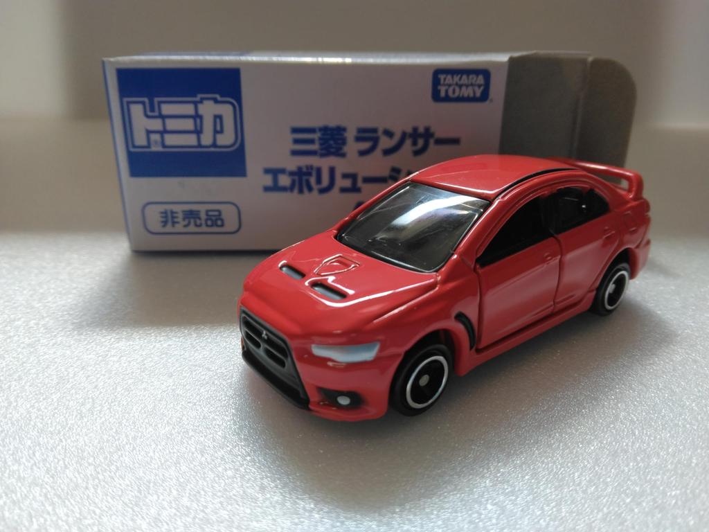 Tomica Not for Sale Mitsubishi Lancer Evolution X 1/64 Scale Diecast Model Car (Red)