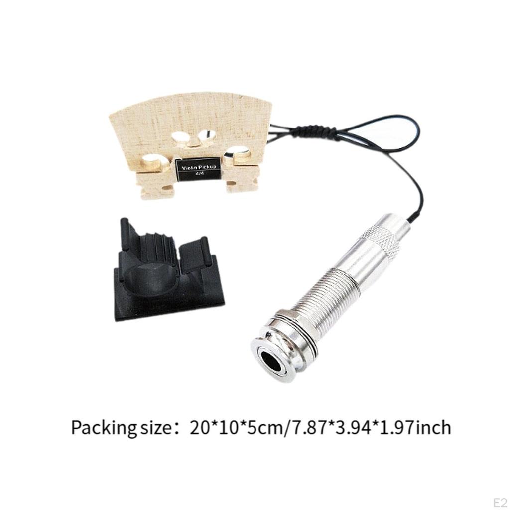 Звукосниматель для скрипки с гусиной шеей, простой в установке, микрофон с пьезоэлектрическим преобразователем