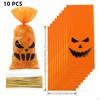 10 Pieces Halloween Favor Bags,Halloween Candy Bags,Flat Bags,Creative,Halloween Treat Bags for