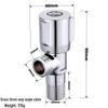 ZH222 Stainless Steel Angle Valve with Thickened Brass Core