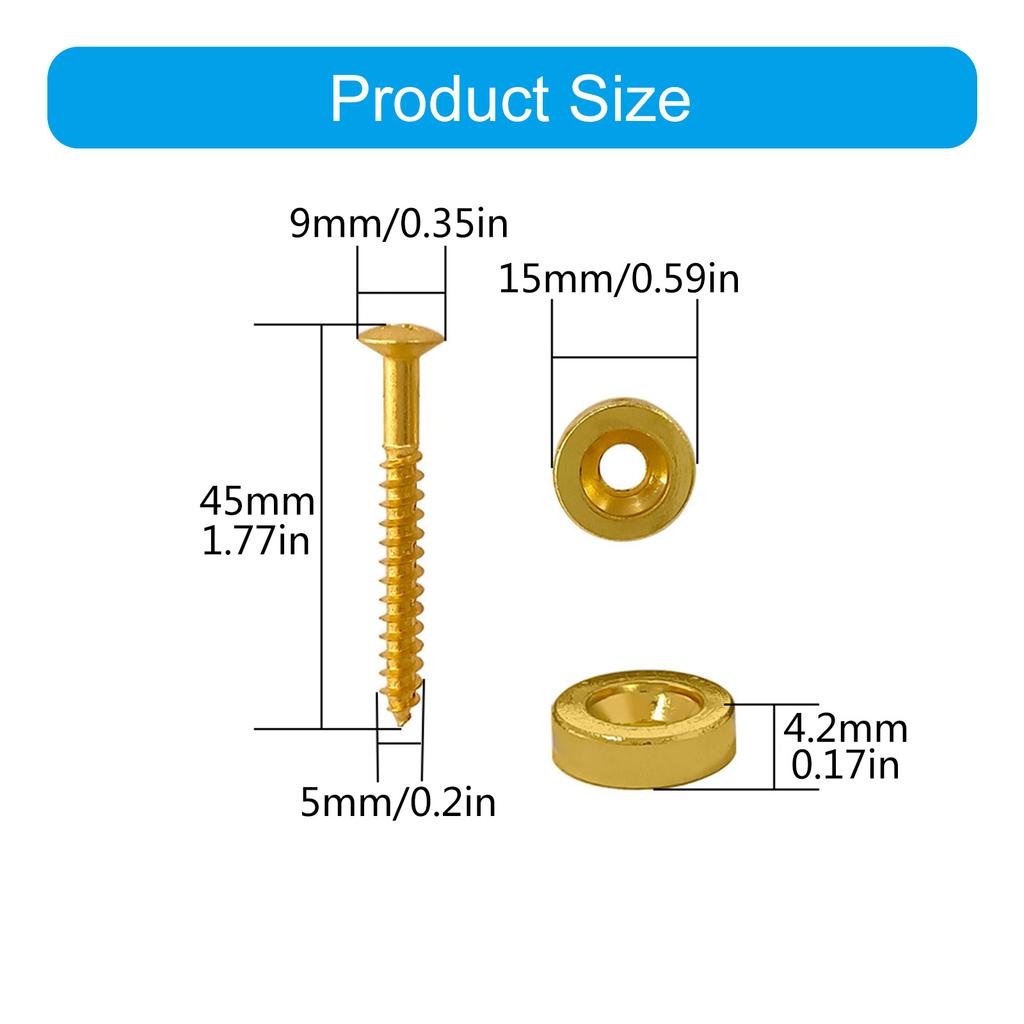 Втулки грифа гитары, наконечники и болты для электрогитары или бас-гитары, набор из 8 шт. с крепежными винтами, часть гитары