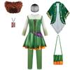 Sanderson Sisters Witch Costume for Girls Halloween Cosplay Hocus Pocus Masquerade Children Clothing Carnival Party Kids Clothes