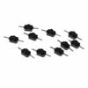 10x 1A 30V DC 250V Black Latching On Off Mini Torch Push Button Switch