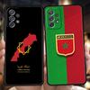 Чехол-паспорт с флагом Марокко для Samsung A24 A12 A14 A32 A50 A70 A20E A20S A10 A10S A22 A30 A40 A34 A54 A42 A52 5G A04s