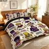 Jojos Bizarre Adventure Pattern Bedding Quilt Set Quilt Cover Pillowcase Home Birthday Gift(1 * duvet cover + 2 * pillowcase, without core)