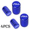 4pcs Car Wheel Tire Valve Caps Tyre Stem Covers Airdust Waterproof For KIA Soul Car Accessories MA5