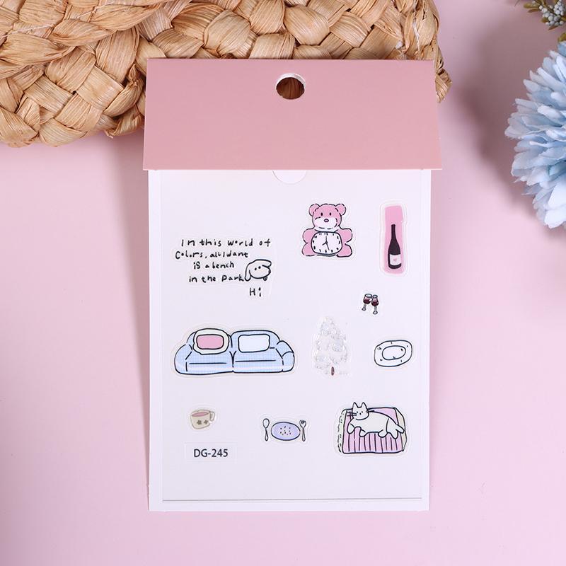 Набор милых компьютерных наклеек, смешные трехмерные наклейки-желе для планера, декоративные наклейки для мобильного телефона