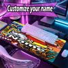 Custom Name Personalized Crayon Shin Pattern Mousepad, Laptop PC Desk Mat, Decorative Desk Mat for Home Keyboard Pad Gift